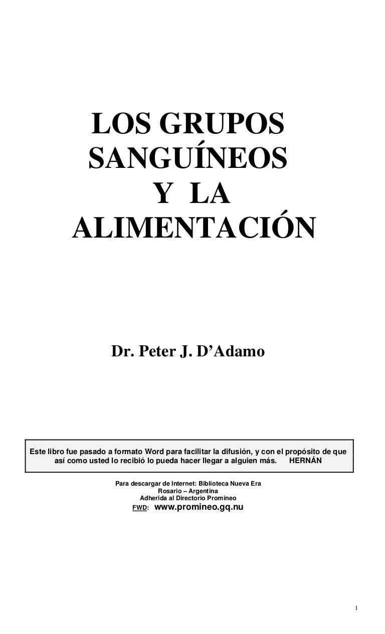 Dieta por tipo de sangre 0 negativo